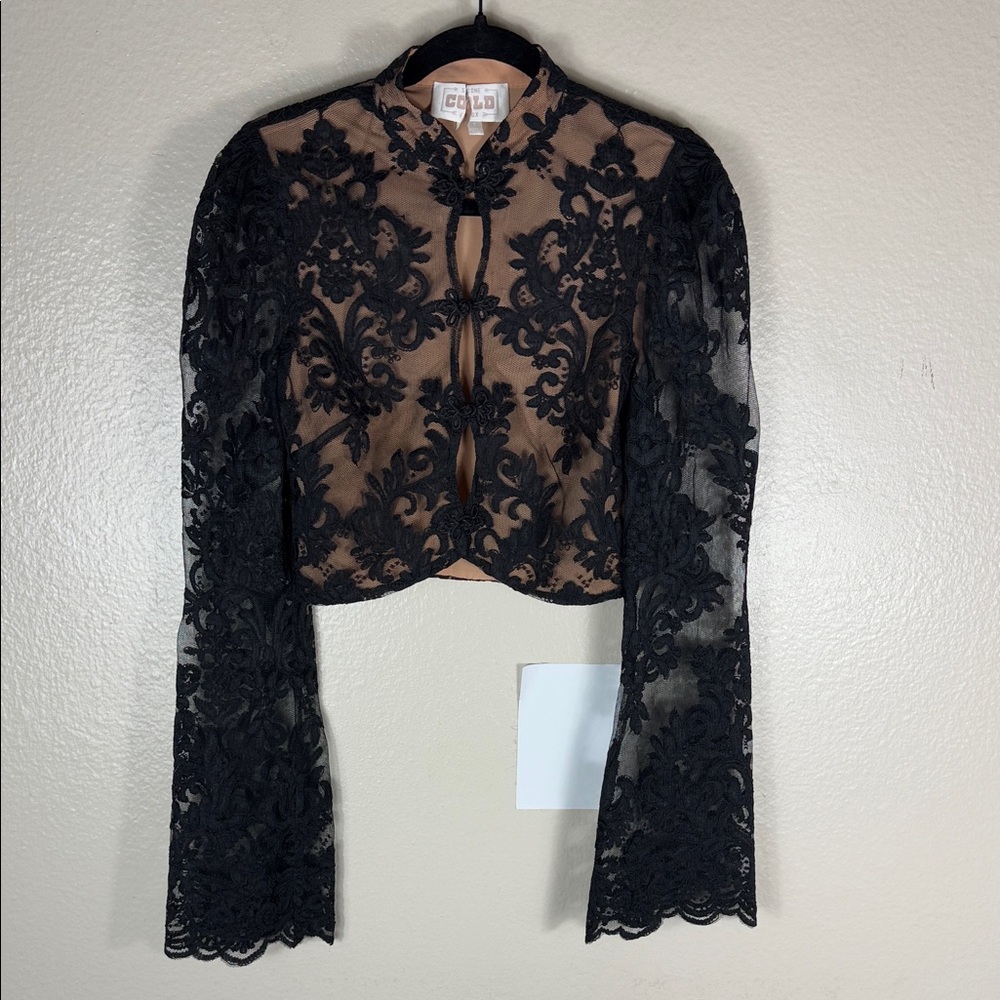 Stone Cold Fox Black Lace Blouse - Picture 4 of 7